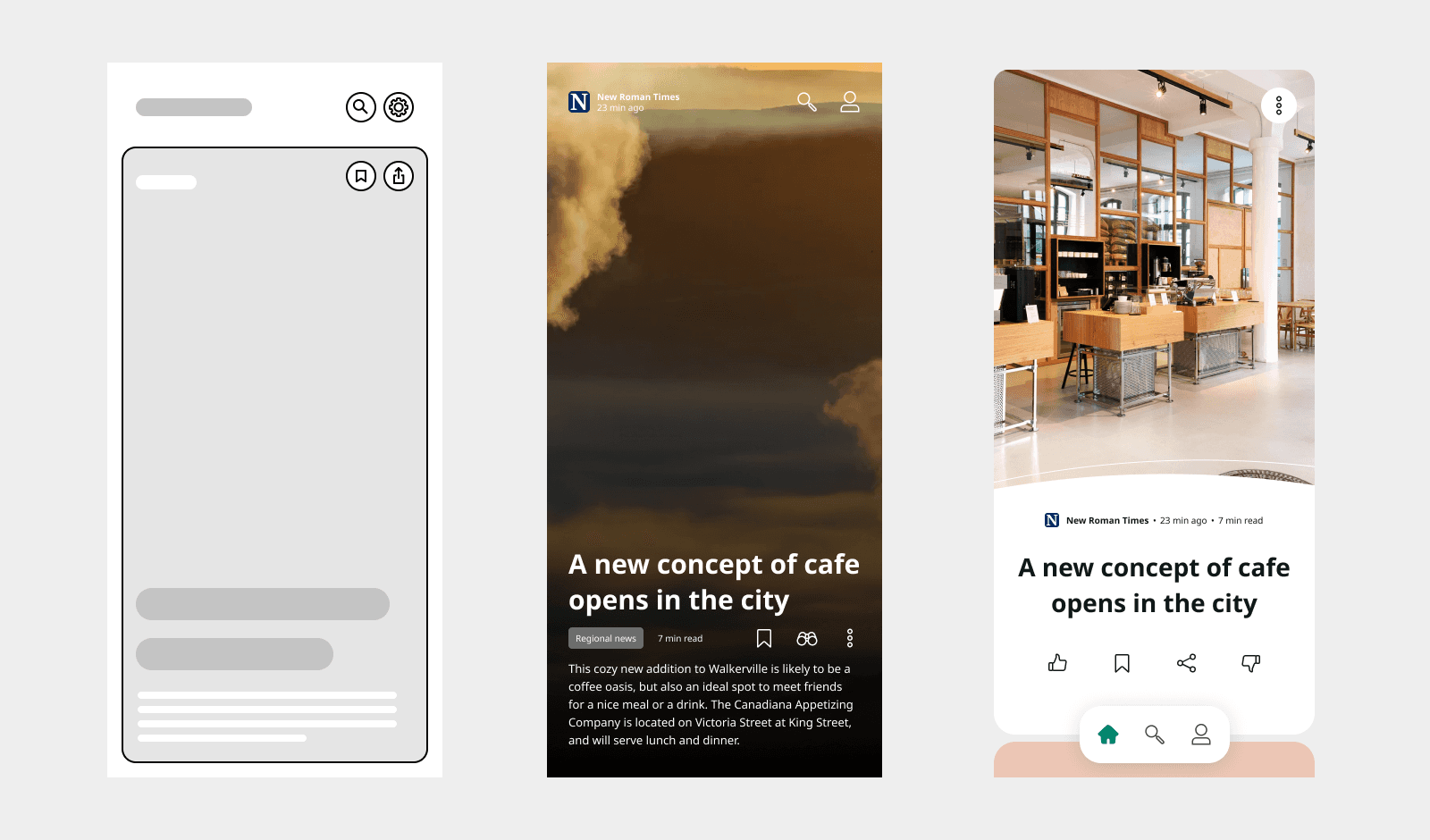 Concept exploration for the Xayn News Reader App